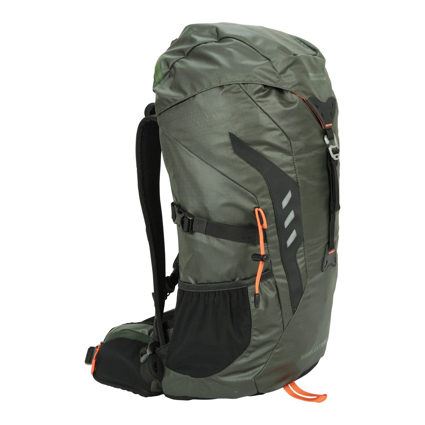 Green - Side - Mountain Warehouse Hawk Extreme 35L Backpack