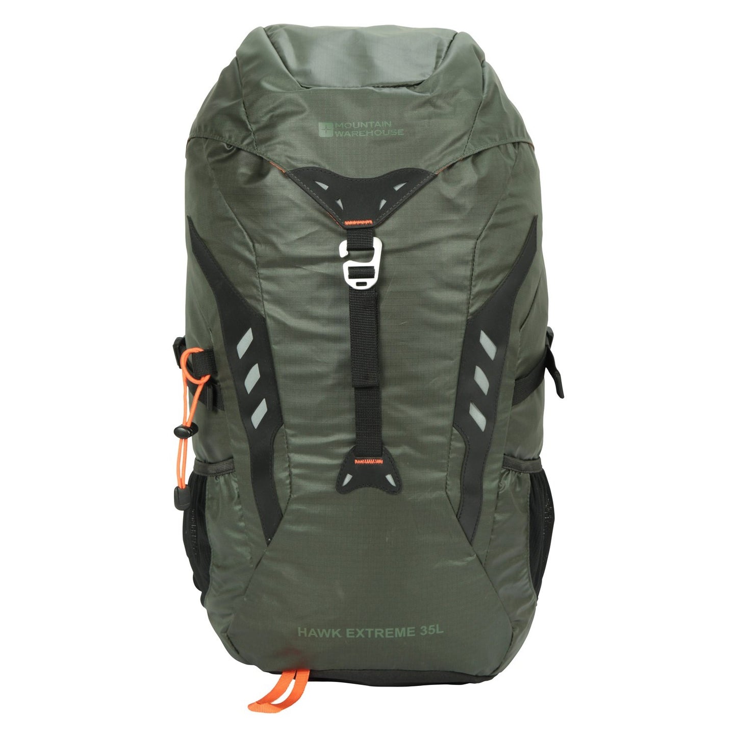 Green - Front - Mountain Warehouse Hawk Extreme 35L Backpack