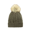 Light Khaki - Back - Animal Womens-Ladies Becky Recycled Winter Hat