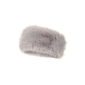 Grey - Pack Shot - Mountain Warehouse Womens-Ladies Faux Fur Thermal Headband