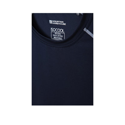 Navy - Side - Mountain Warehouse Mens Endurance Breathable T-Shirt