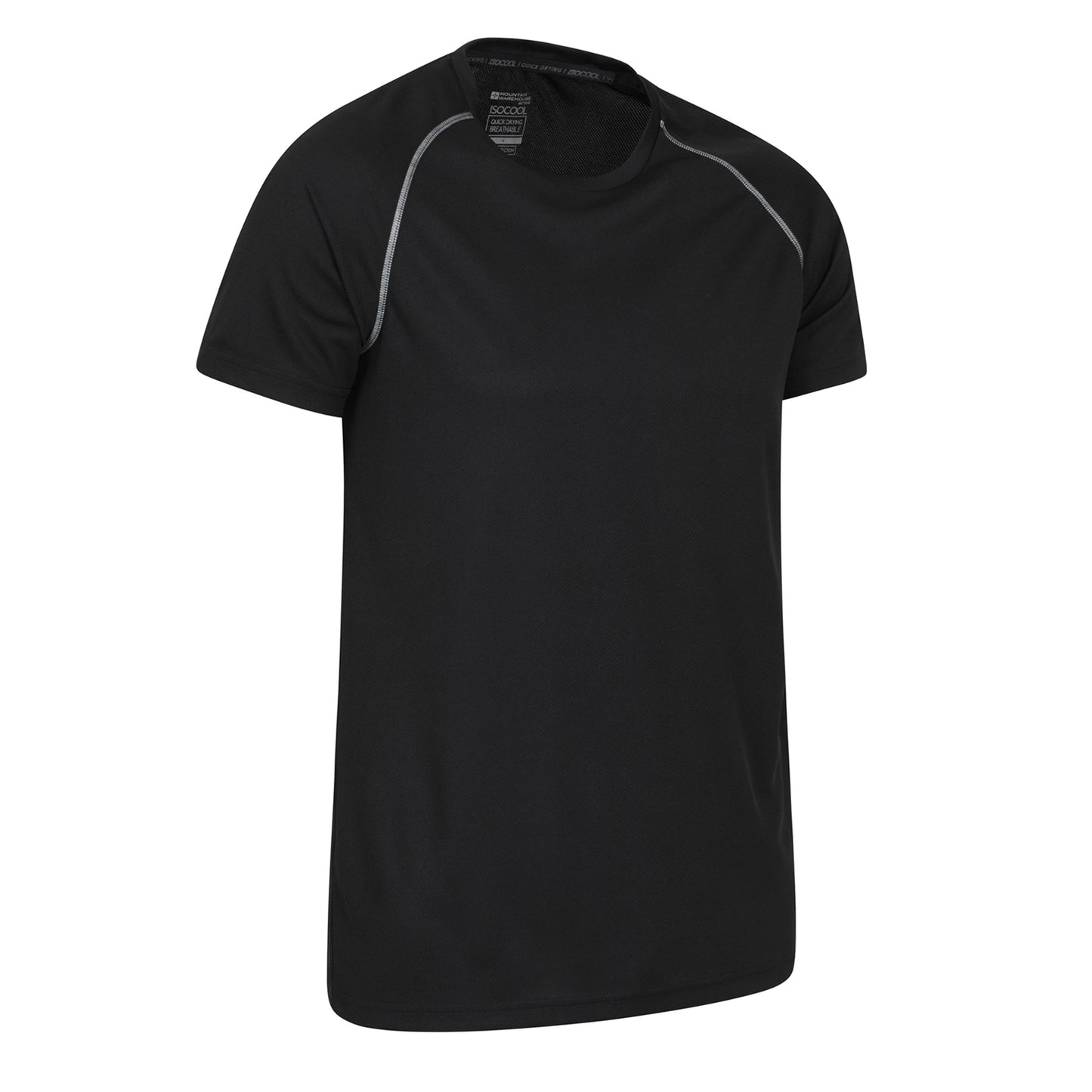 Black - Side - Mountain Warehouse Mens Endurance Breathable T-Shirt