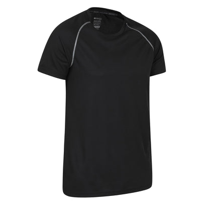 Black - Side - Mountain Warehouse Mens Endurance Breathable T-Shirt