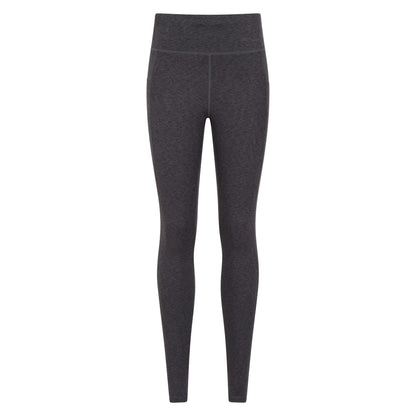 Grey - Pack Shot - Mountain Warehouse Womens-Ladies Contin Trekking Thermal Leggings