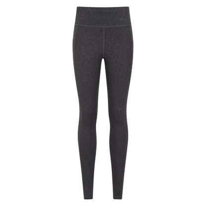 Grey - Pack Shot - Mountain Warehouse Womens-Ladies Contin Trekking Thermal Leggings