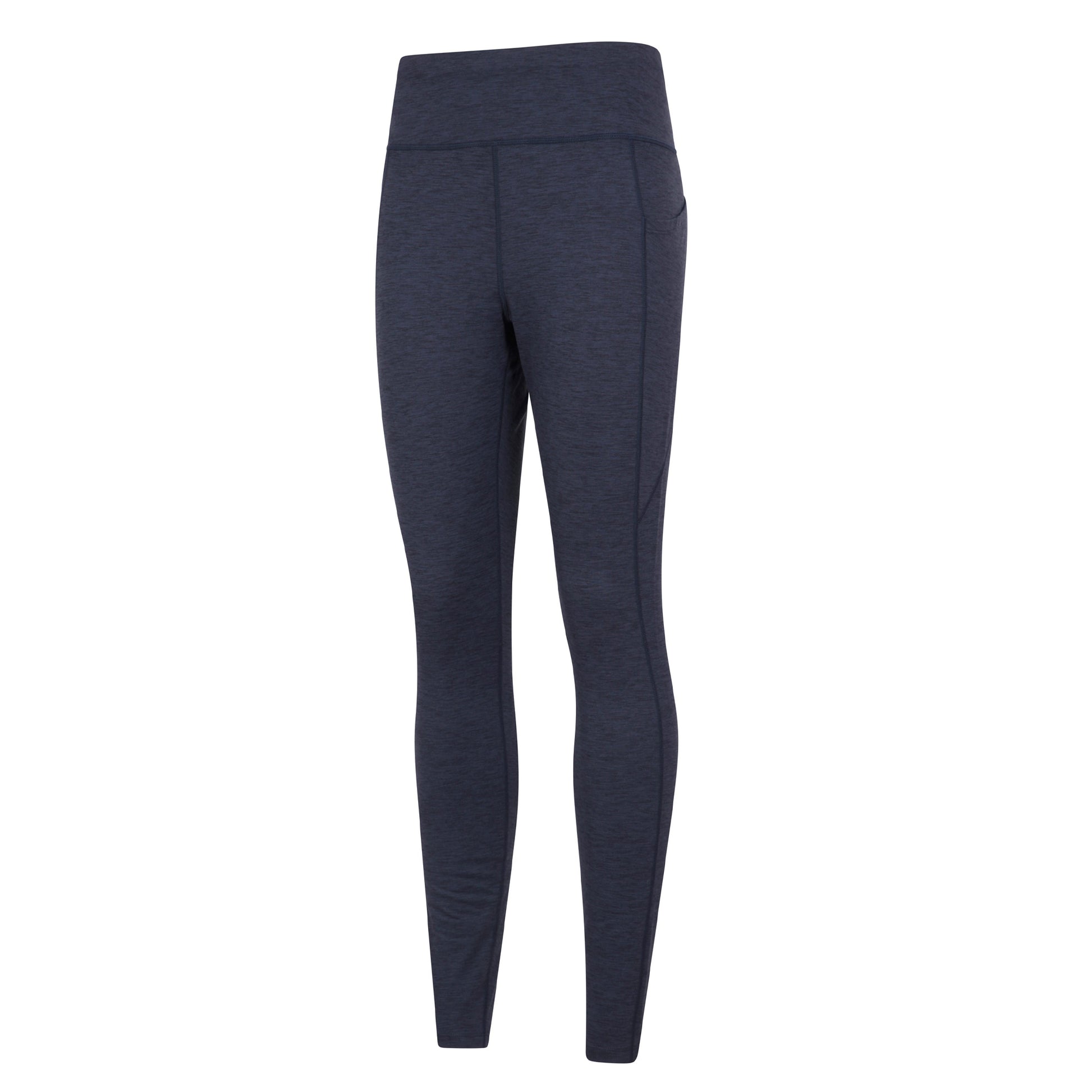 Navy - Side - Mountain Warehouse Womens-Ladies Contin Trekking Thermal Leggings