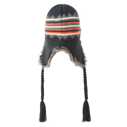 Dark Grey - Back - Mountain Warehouse Unisex Adult St Anton Knitted Bomber Hat