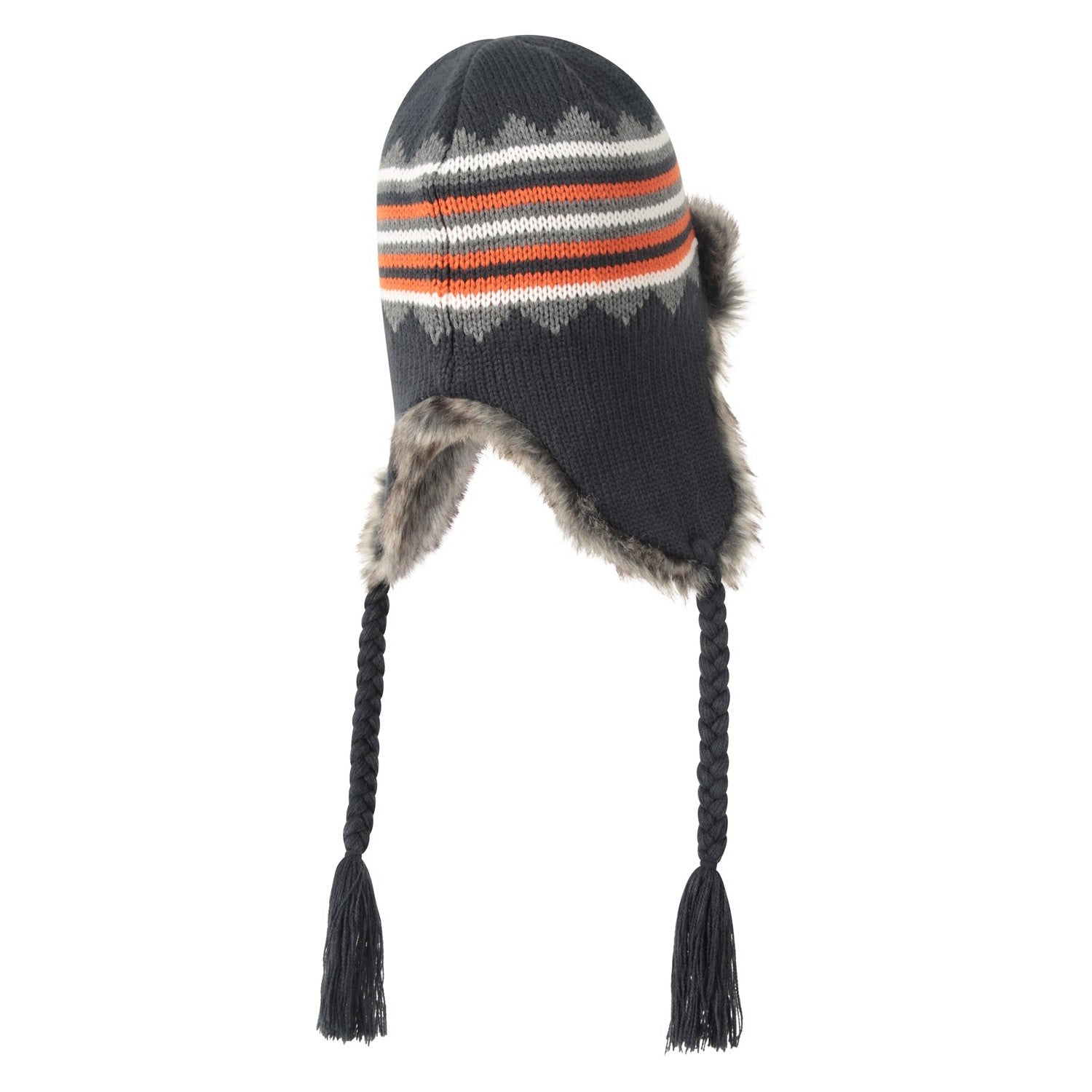 Dark Grey - Pack Shot - Mountain Warehouse Unisex Adult St Anton Knitted Bomber Hat
