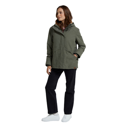 Khaki Green - Side - Animal Womens-Ladies Tremayne Waterproof Jacket