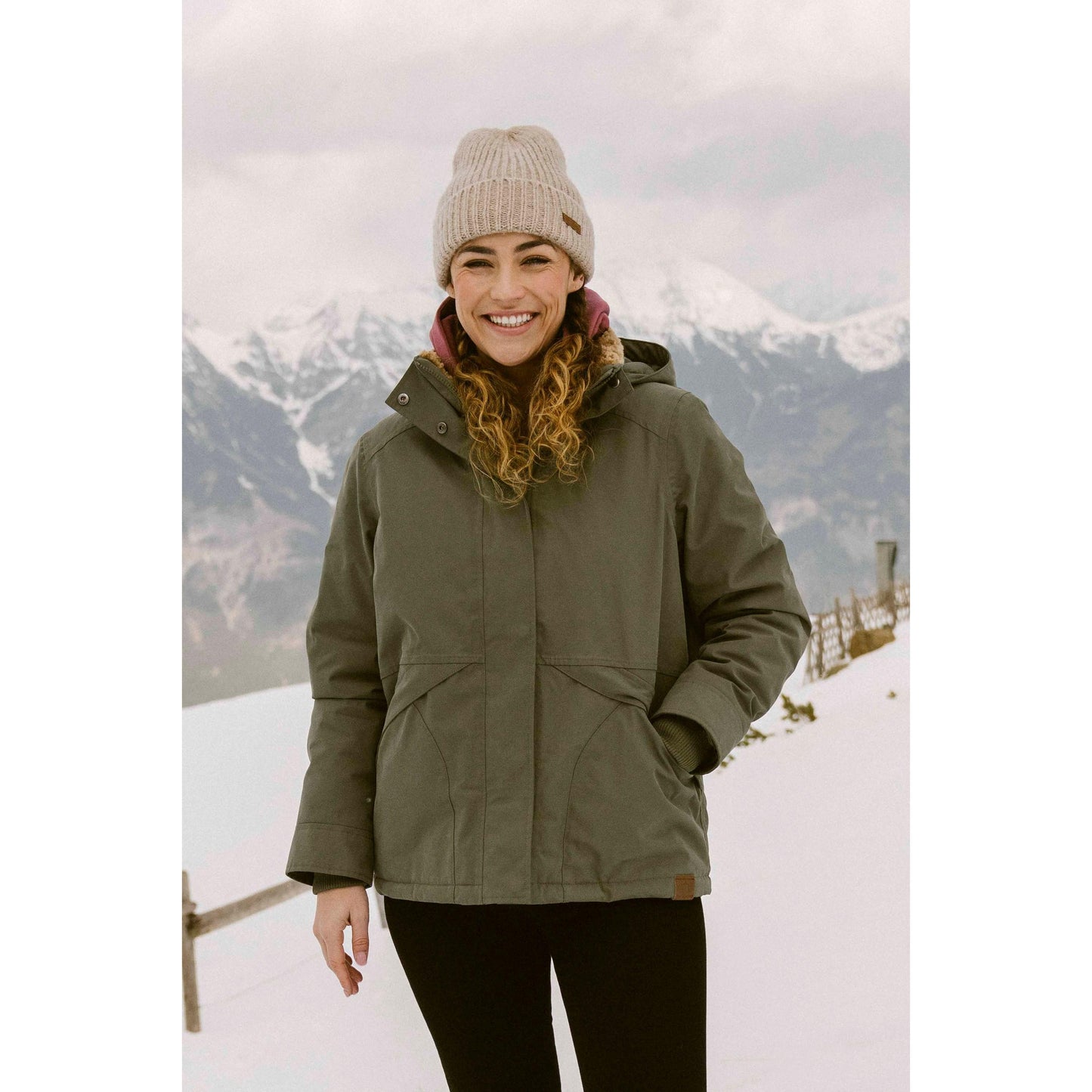 Khaki Green - Lifestyle - Animal Womens-Ladies Tremayne Waterproof Jacket