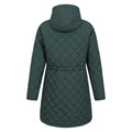 Khaki Green - Back - Mountain Warehouse Womens-Ladies Missouri Quilted Faux Fur Lined Jacket