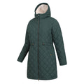 Khaki Green - Lifestyle - Mountain Warehouse Womens-Ladies Missouri Quilted Faux Fur Lined Jacket