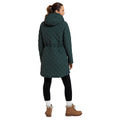 Khaki Green - Close up - Mountain Warehouse Womens-Ladies Missouri Quilted Faux Fur Lined Jacket