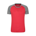 Red-Grey - Front - Mountain Warehouse Mens Endurance Breathable T-Shirt