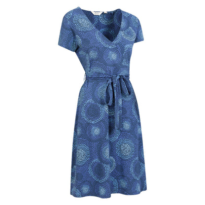 Indigo - Lifestyle - Mountain Warehouse Womens-Ladies Santorini Printed Jersey Wrap Dress