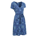 Indigo - Lifestyle - Mountain Warehouse Womens-Ladies Santorini Printed Jersey Wrap Dress