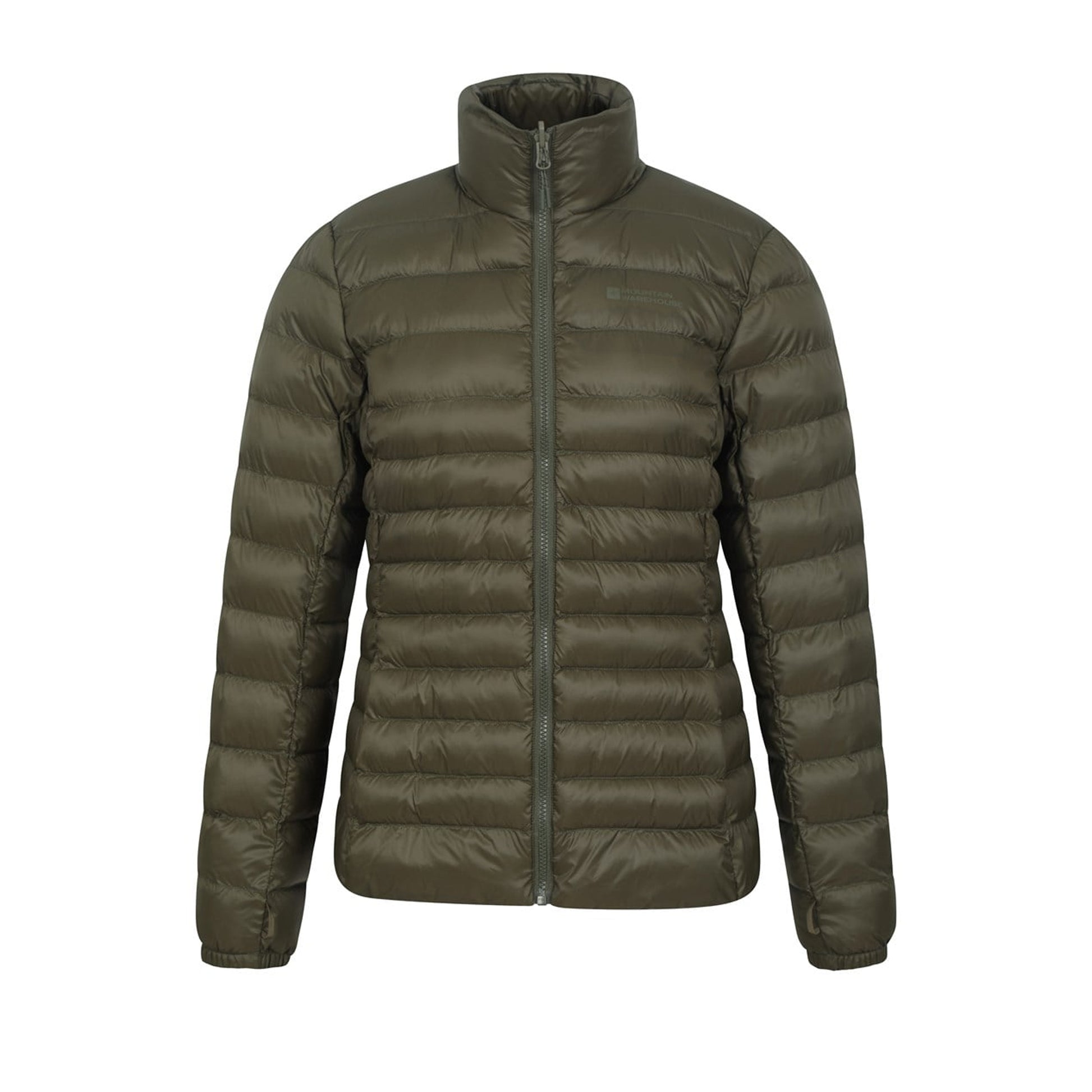 Khaki Green - Close up - Mountain Warehouse Womens-Ladies Alaskan 3 in 1 Padded Jacket