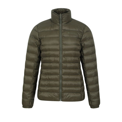 Khaki Green - Close up - Mountain Warehouse Womens-Ladies Alaskan 3 in 1 Padded Jacket