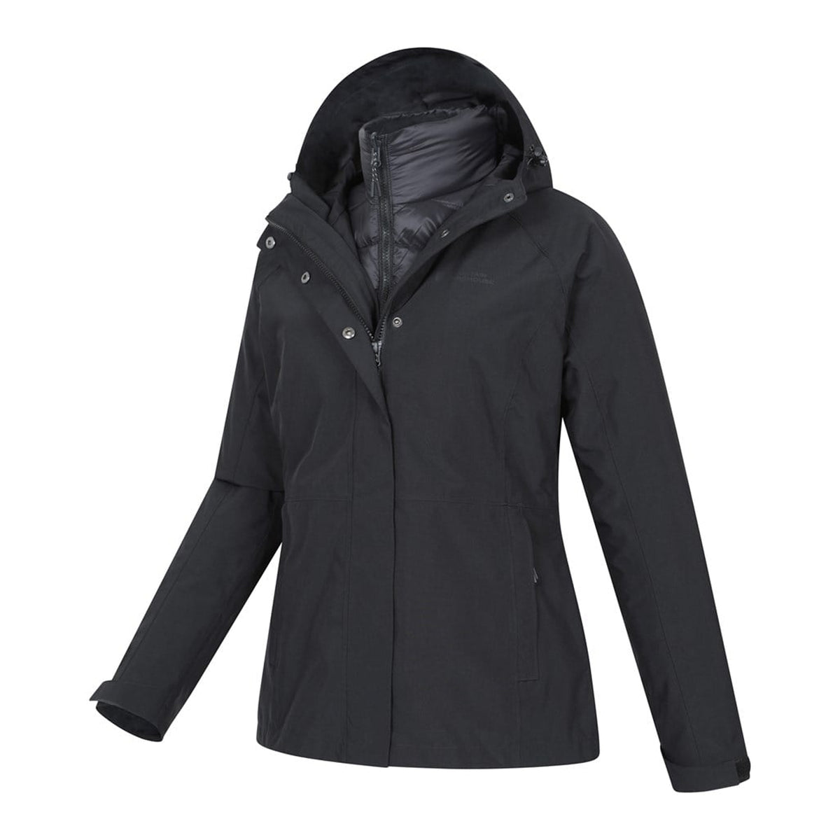 Jet Black - Lifestyle - Mountain Warehouse Womens-Ladies Alaskan 3 in 1 Padded Jacket