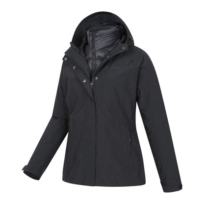 Jet Black - Lifestyle - Mountain Warehouse Womens-Ladies Alaskan 3 in 1 Padded Jacket