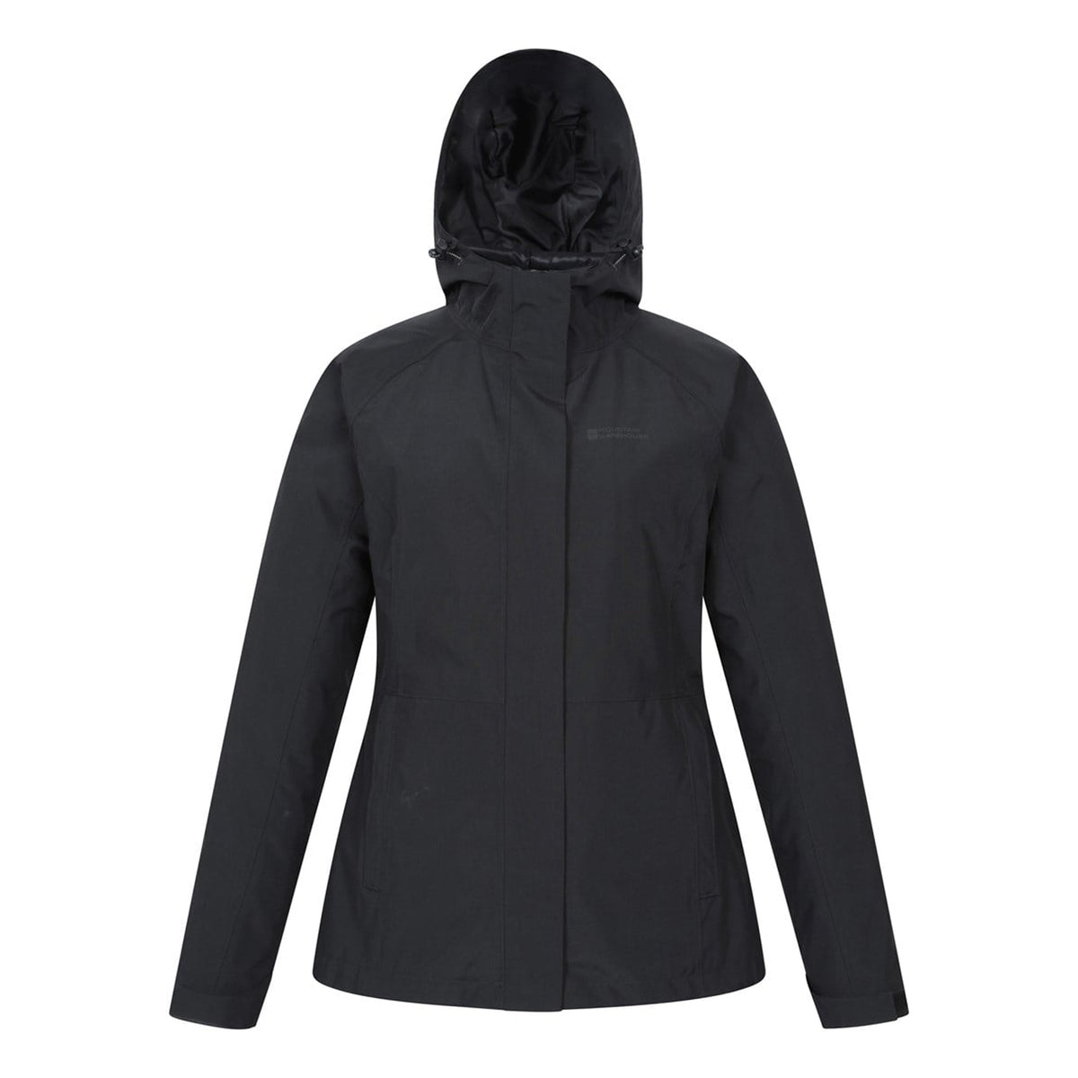 Jet Black - Pack Shot - Mountain Warehouse Womens-Ladies Alaskan 3 in 1 Padded Jacket