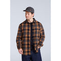 Mustard - Front - Animal Mens Cove Flannel Shirt
