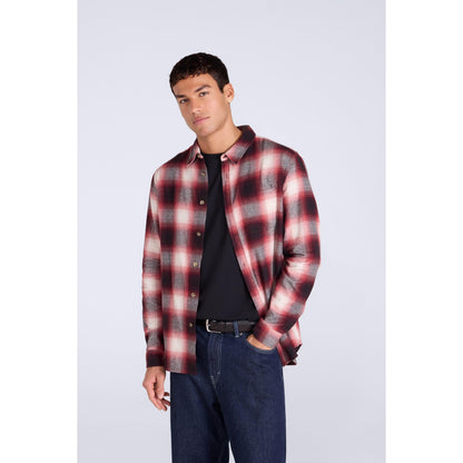 Red - Front - Animal Mens Cove Flannel Shirt