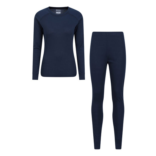 Navy - Front - Mountain Warehouse Womens-Ladies Talus Base Layer Set