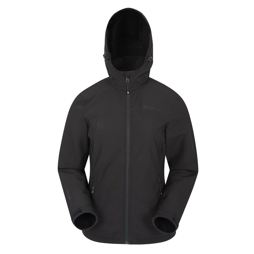 Black - Front - Mountain Warehouse Womens-Ladies Exodus Breathable Soft Shell Jacket