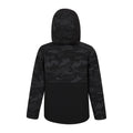 Black - Back - Mountain Warehouse Childrens-Kids Exodus Camo Soft Shell Jacket