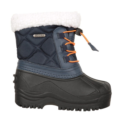 Navy - Front - Mountain Warehouse Childrens-Kids Arctic Adaptive Waterproof Snow Boots