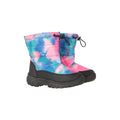 Pale Pink - Close up - Mountain Warehouse Toddler Caribou Adaptive Tie Dye Snow Boots