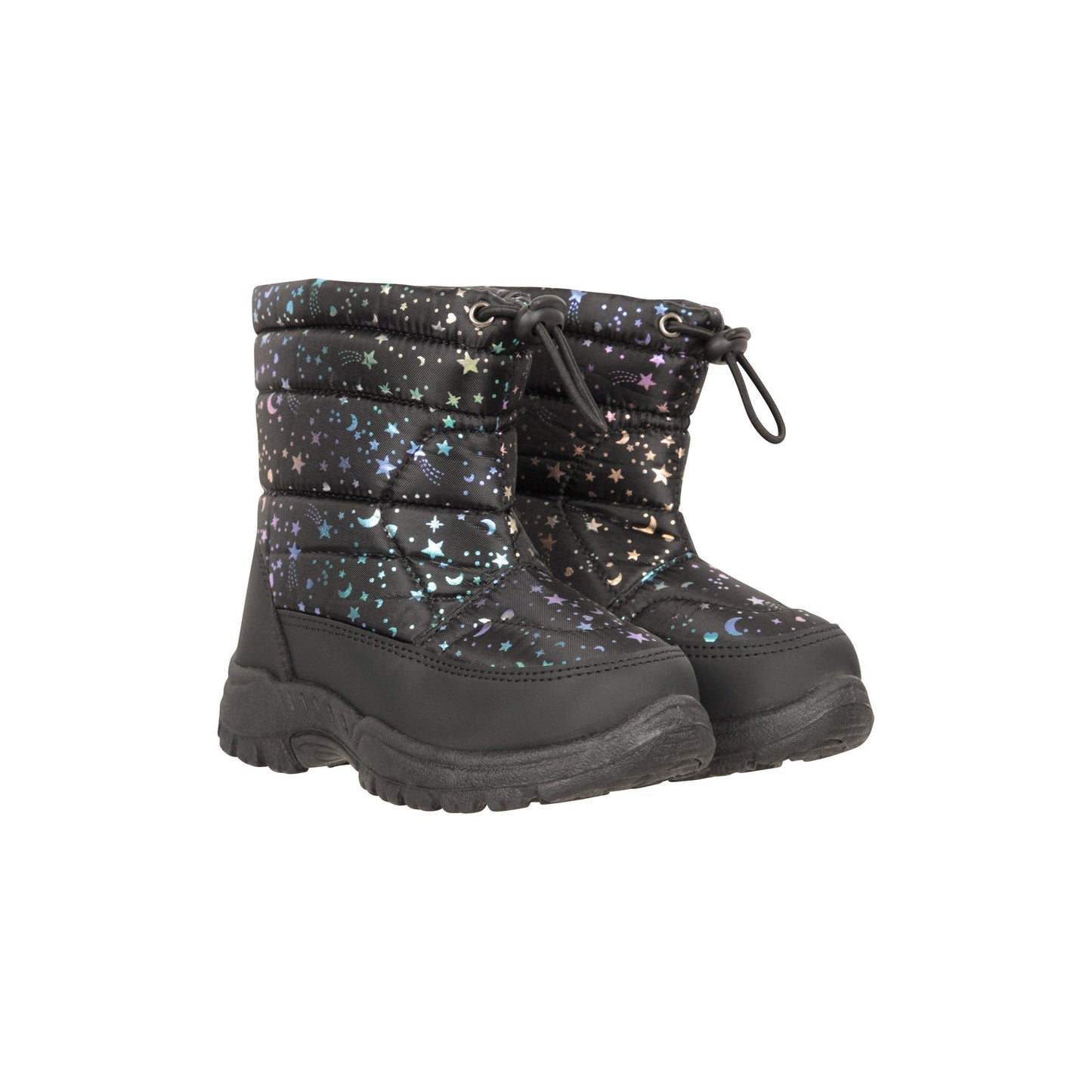 Iridescent - Front - Mountain Warehouse Toddler Caribou Adaptive Tie Dye Snow Boots