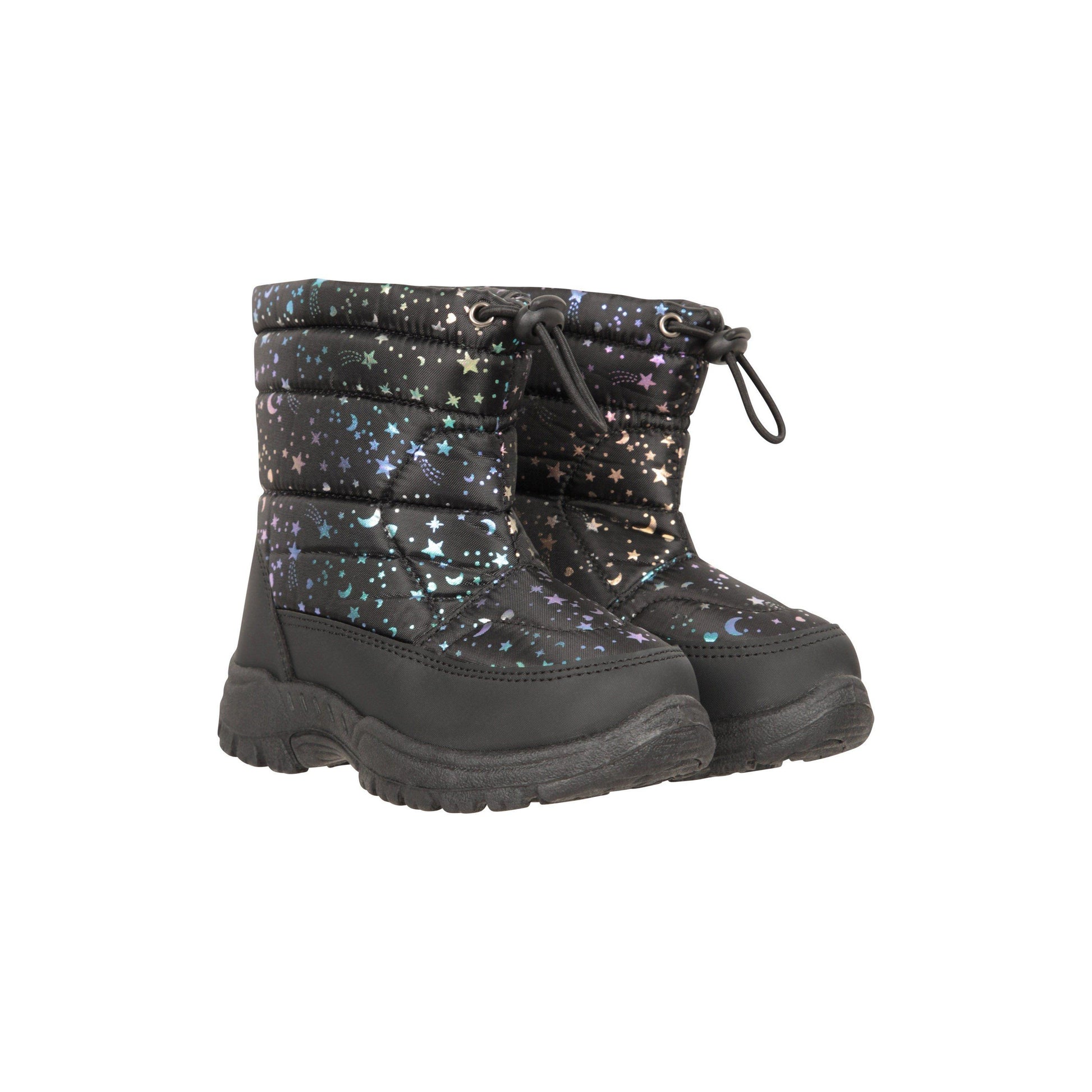 Iridescent - Front - Mountain Warehouse Toddler Caribou Adaptive Tie Dye Snow Boots