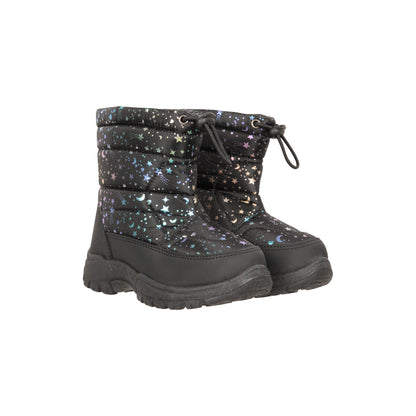 Iridescent - Front - Mountain Warehouse Toddler Caribou Adaptive Tie Dye Snow Boots