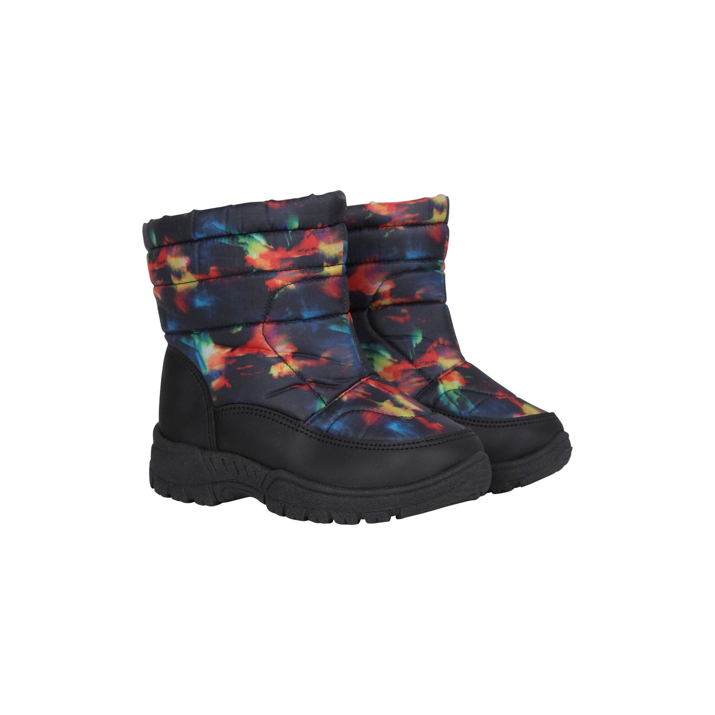 Red - Front - Mountain Warehouse Toddler Caribou Adaptive Tie Dye Snow Boots
