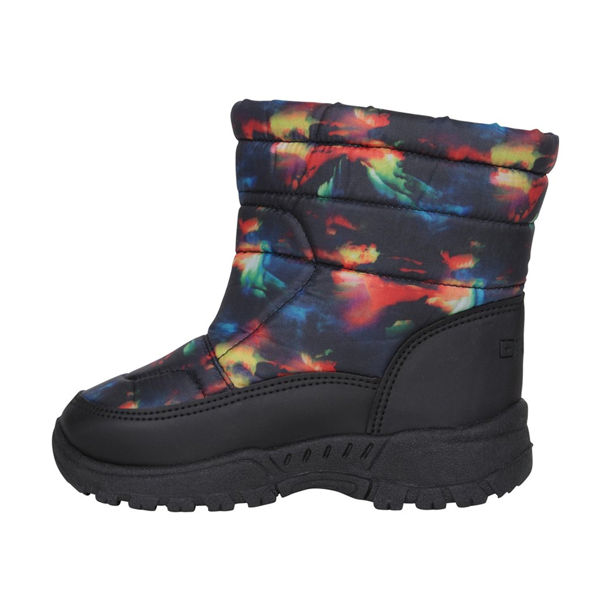 Red - Lifestyle - Mountain Warehouse Toddler Caribou Adaptive Tie Dye Snow Boots