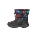 Jet Black - Side - Mountain Warehouse Toddler Caribou Adaptive Tie Dye Snow Boots