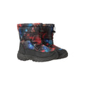 Jet Black - Close up - Mountain Warehouse Toddler Caribou Adaptive Tie Dye Snow Boots