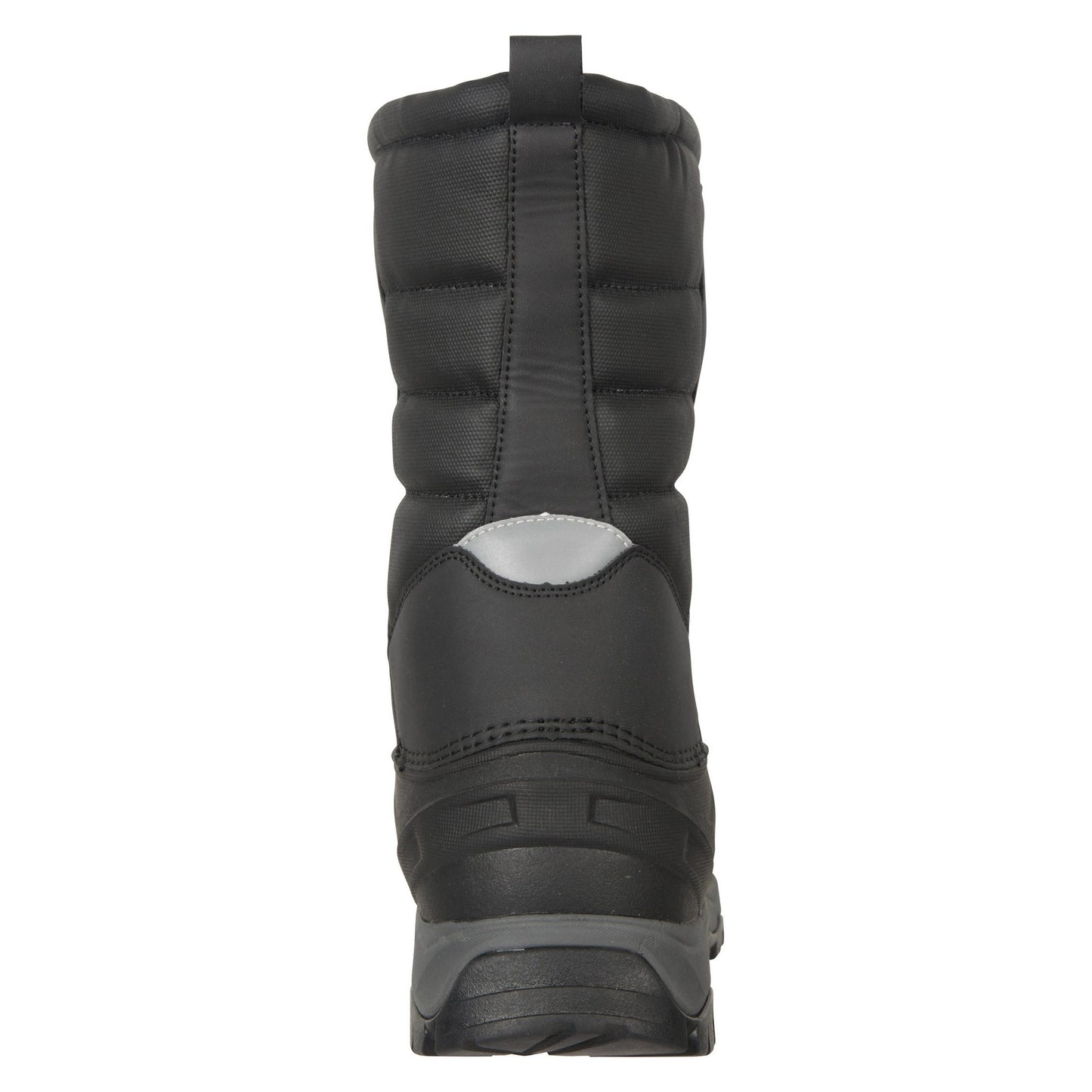 Jet Black - Back - Mountain Warehouse Mens Nevis Extreme Suede Snow Boots