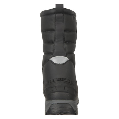 Jet Black - Back - Mountain Warehouse Mens Nevis Extreme Suede Snow Boots