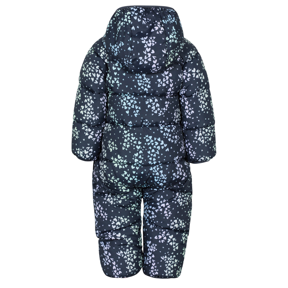 Navy - Back - Mountain Warehouse Toddler Frosty Clouds Padded Snowsuit