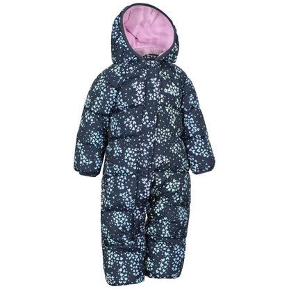 Navy - Side - Mountain Warehouse Toddler Frosty Clouds Padded Snowsuit