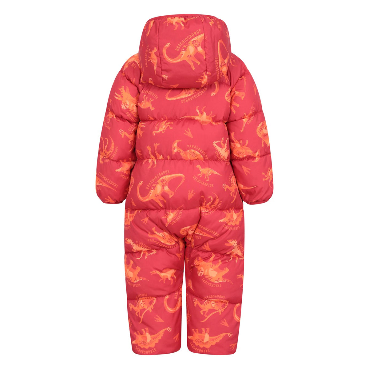 Red - Back - Mountain Warehouse Toddler Frosty Clouds Padded Snowsuit