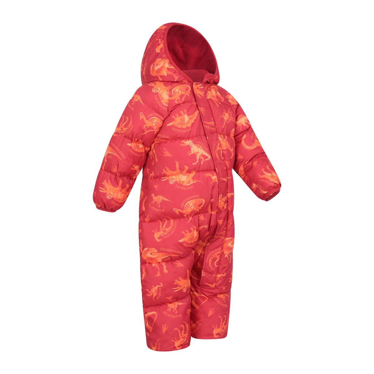 Red - Side - Mountain Warehouse Toddler Frosty Clouds Padded Snowsuit