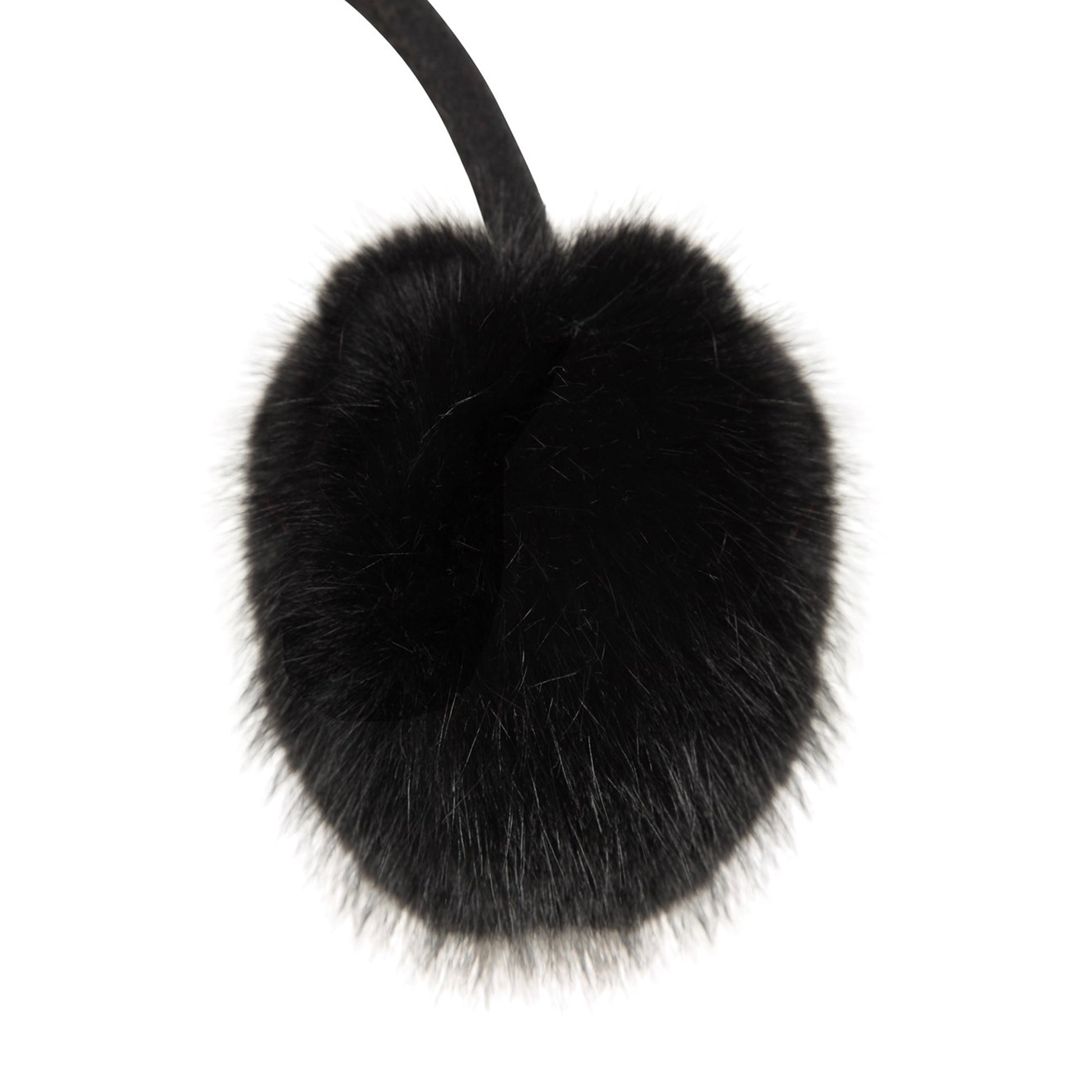 Black - Pack Shot - Mountain Warehouse Faux Fur Earmuffs