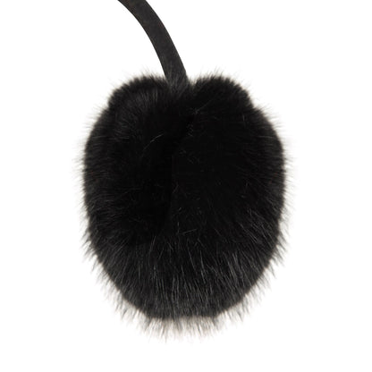 Black - Pack Shot - Mountain Warehouse Faux Fur Earmuffs