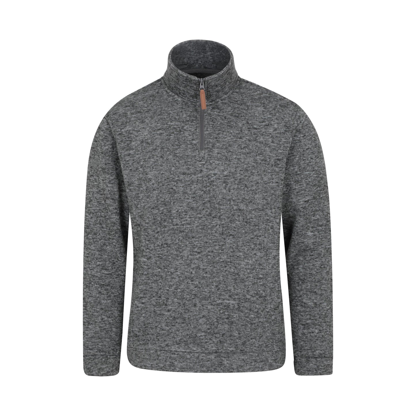 Charcoal - Front - Mountain Warehouse Mens Idris Fleece Top