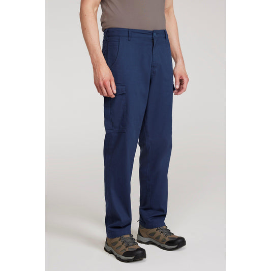 Blue - Front - Mountain Warehouse Mens Lakeside Cargo Trousers