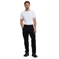 Black - Pack Shot - Mountain Warehouse Mens Lakeside Cargo Trousers